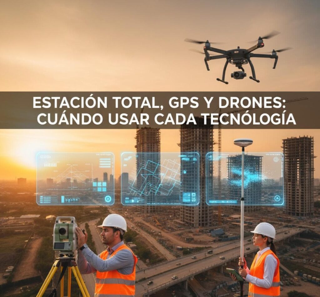 Estacion total - drones- cuando usar
